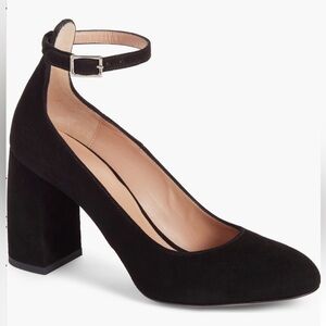 Lewit Emilia Ankle Strap Block Heel Pump